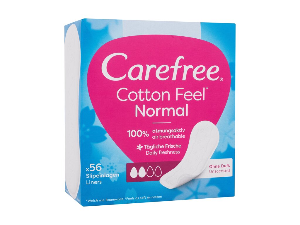Carefree Cotton Feel Normal Įklotas 56 ml Damaged box