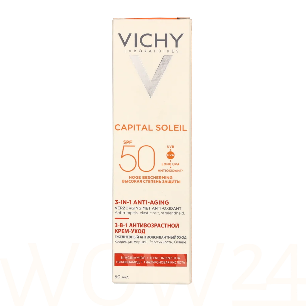 Vichy Vichy Soleil Anti-Age Face SPF50 50 ml veido apsauga