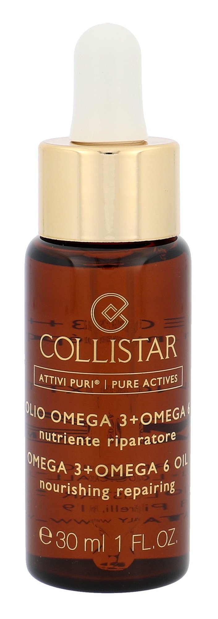 Collistar Pure Actives Omega 3 + Omega 6 Nourishing Repairing Oil 30ml Moterims Serumas odai