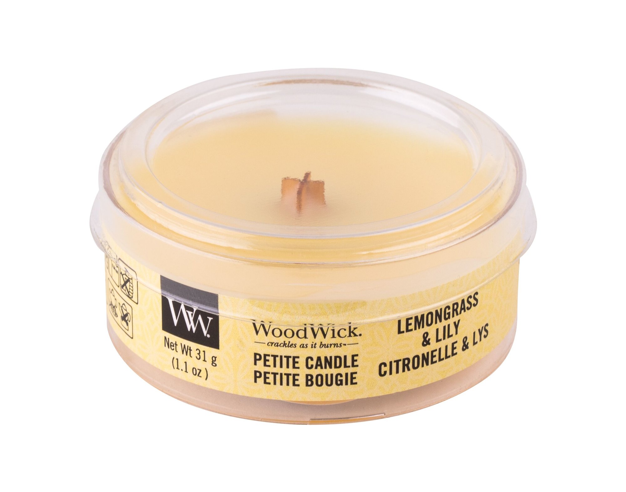 WoodWick Lemongrass & Lily 31g Kvepalai Unisex Scented Candle