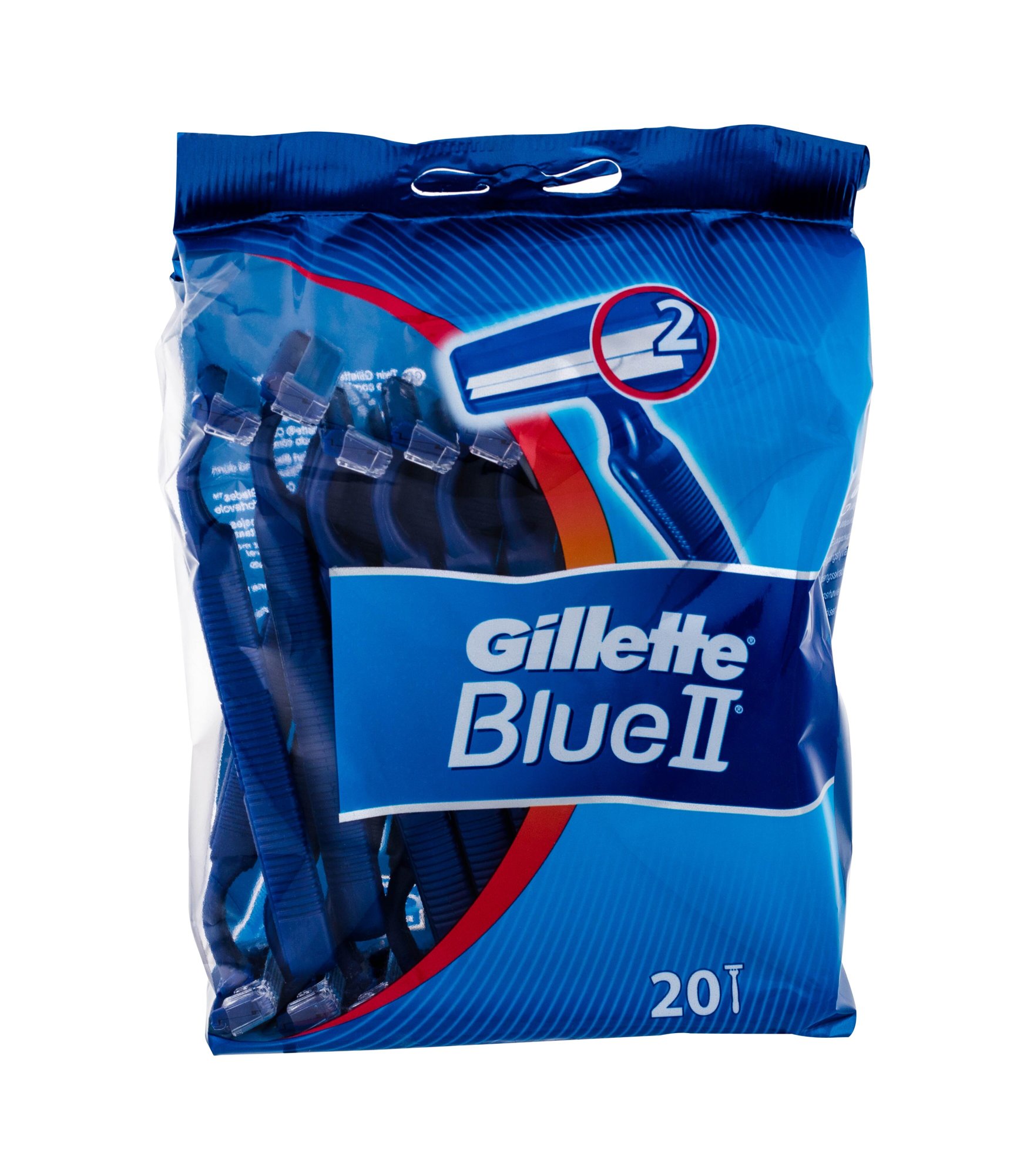 Gillette Blue II 20vnt skustuvas (Pažeista pakuotė)