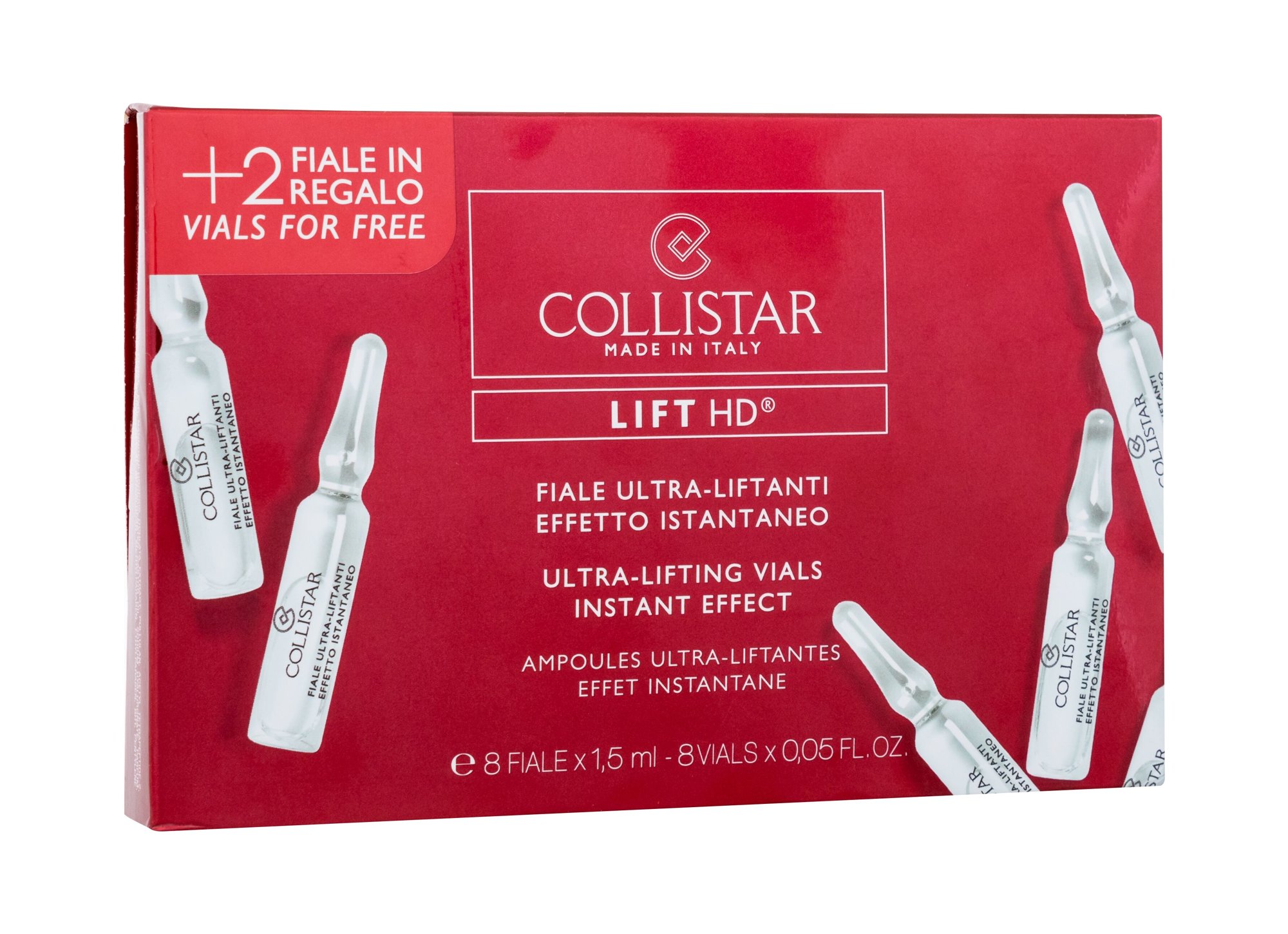 Collistar Lift HD Ultra-Lifting Vials Instant Effect 12ml Veido serumas (Pažeista pakuotė)