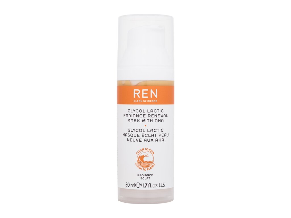 Ren Clean Skincare Radiance Glycolic Lactic Radiance Renewal Mask With AHA Veido kaukė