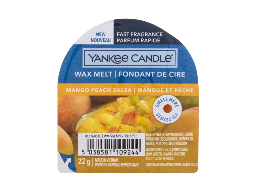 Yankee Candle Mango Peach Salsa 22g Kvepalai Unisex Kvapusis vaškas (Pažeista pakuotė)