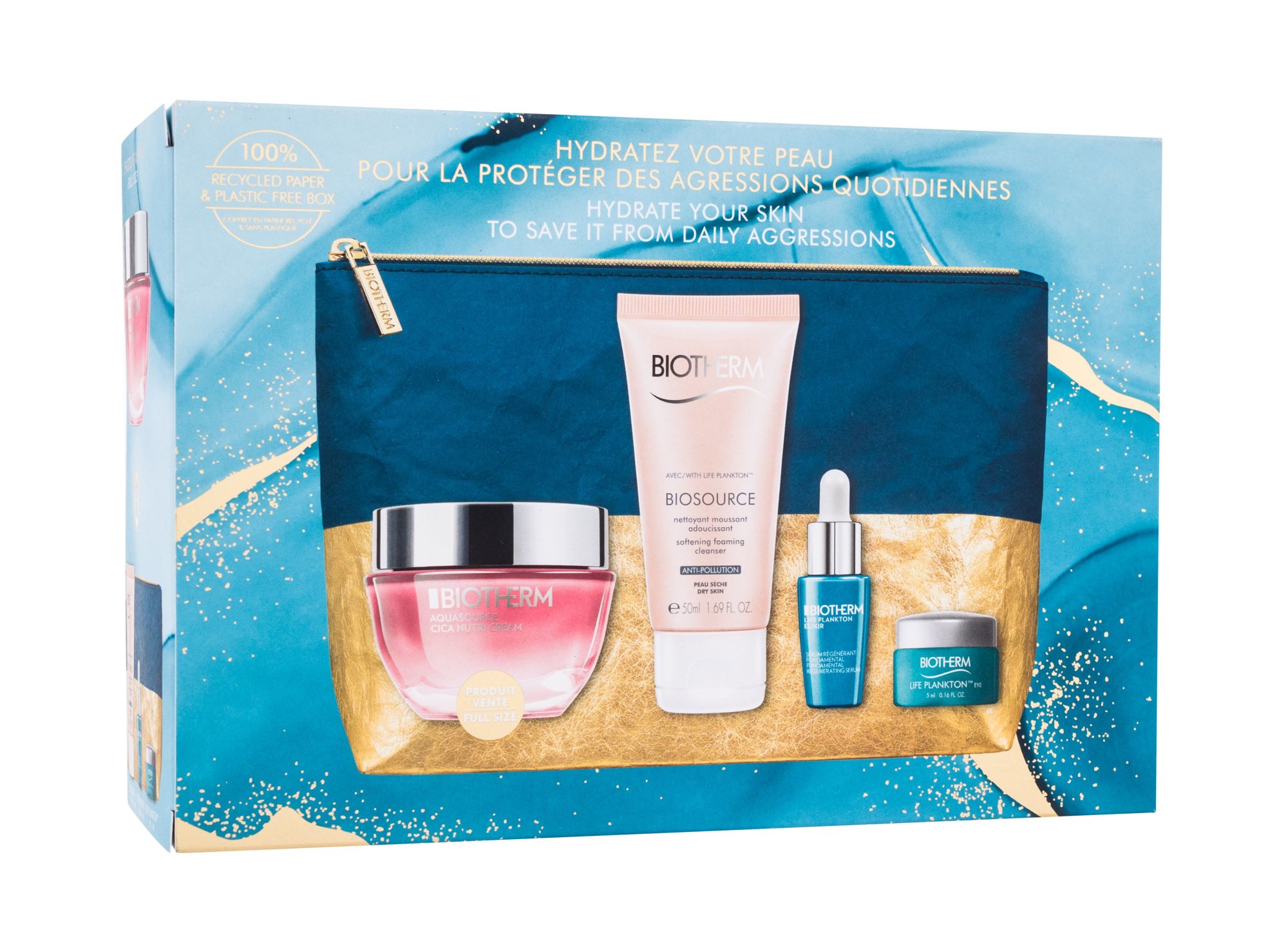 Biotherm Aquasource Cica Nutri Cream Dieninis kremas 50 ml Damaged box Set