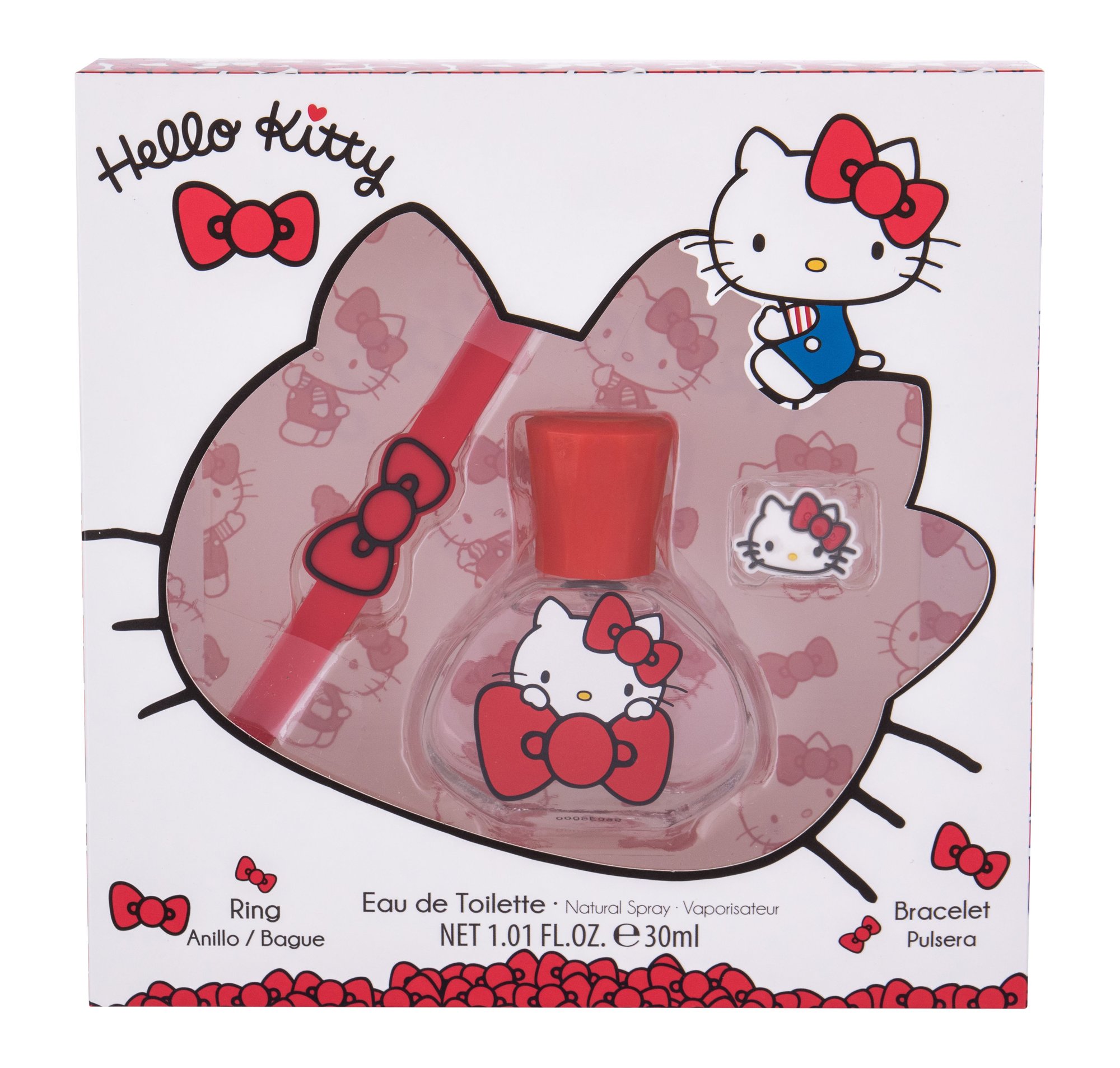 Hello Kitty Hello Kitty 30ml Edt 30 ml + Bracelet + Ring Kvepalai Vaikams EDT Rinkinys