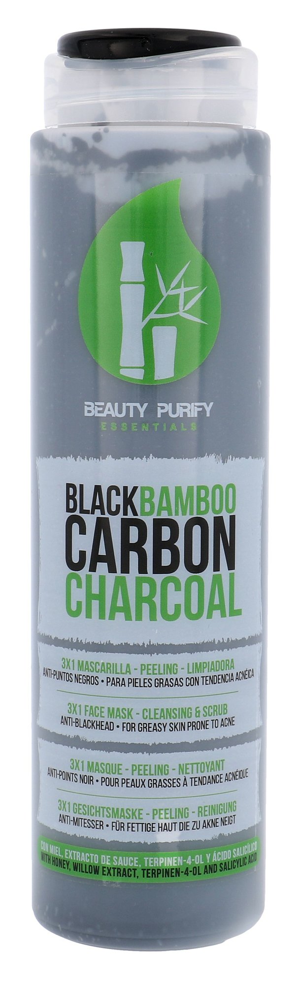 Diet Esthetic Black Bamboo Carbon Charcoal Veido kaukė