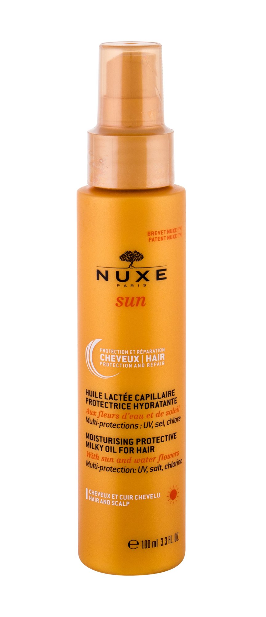 Nuxe Sun Milky Oil Spray plaukų aliejus