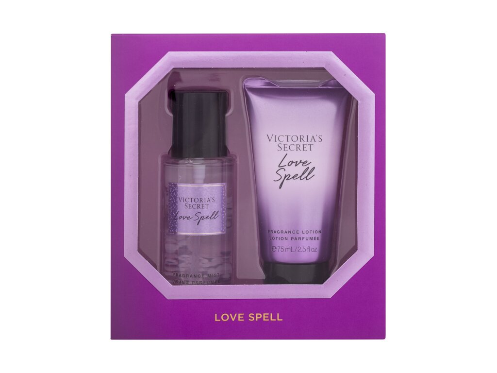 Victoria secret Love Spell Kūno pur&scaron;kiklis 75 ml Body Spray 75 ml + Body Lotion 75 ml Set