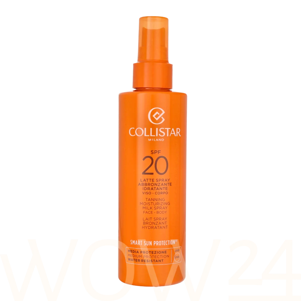 Collistar Collistar Tanning Moisturizing Milk Spray Face-Body SPF20 200 ml natūrali veido odos priežiūros priemonė