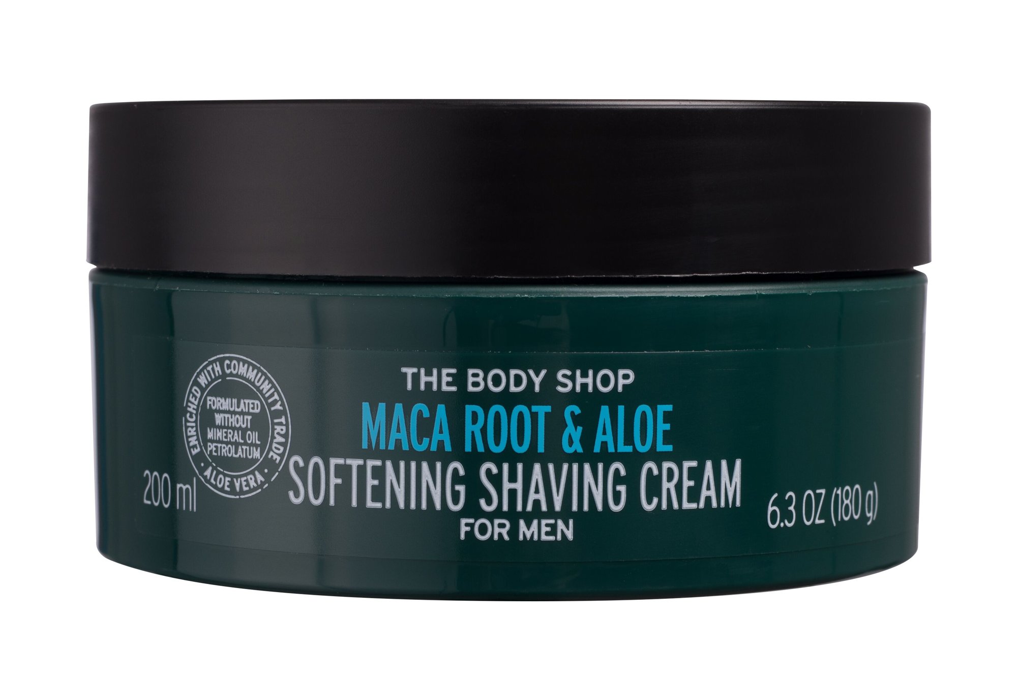 The Body Shop  Maca Root & Aloe Softening Shaving Cream skutimosi kremas