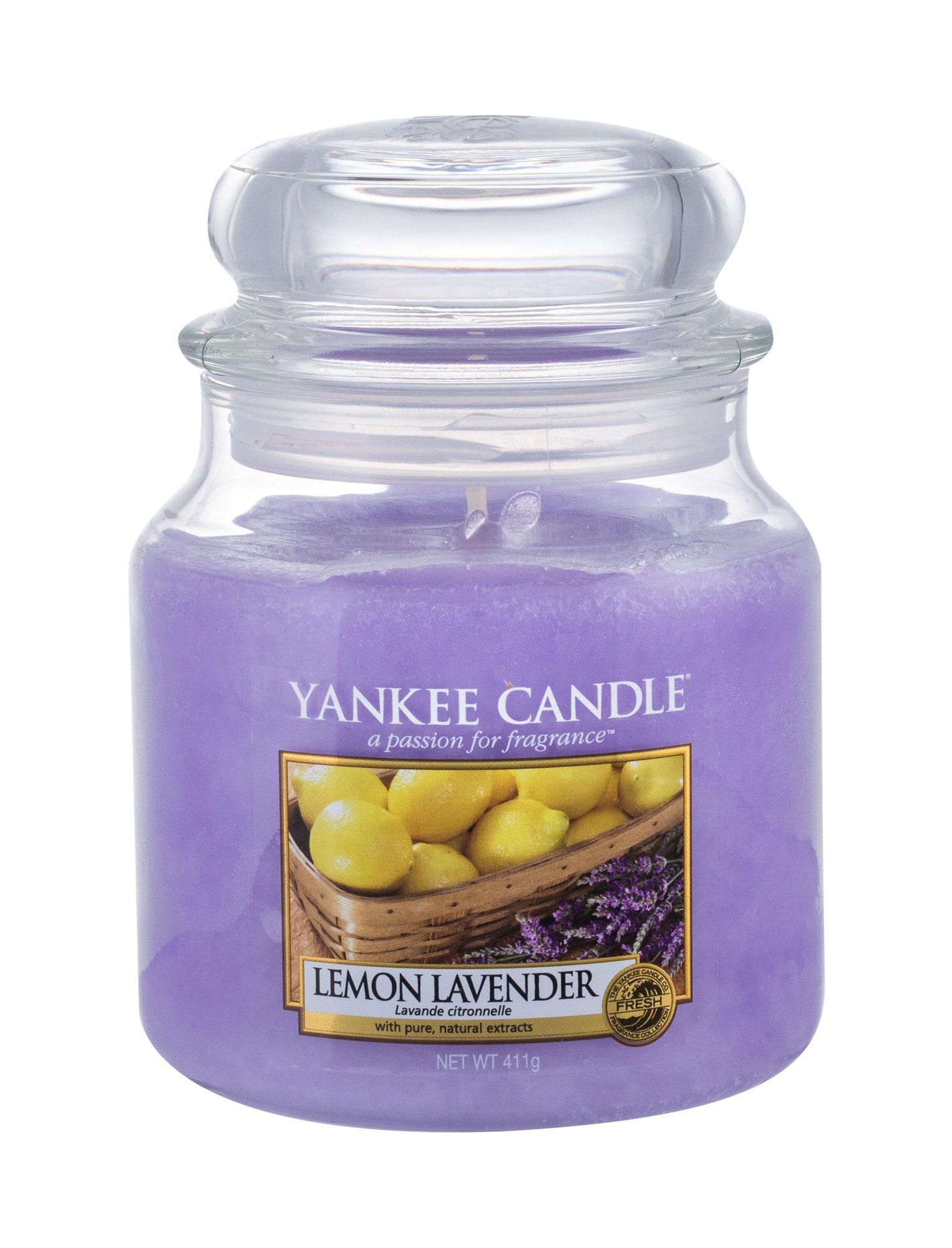Yankee Candle Lemon Lavender 411g Kvepalai Unisex Scented Candle (Pažeista pakuotė)