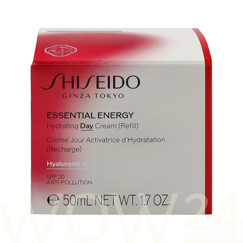 Shiseido Essential Energy Hydrating Day Cream - Refill 50 ml natūrali veido odos priežiūros priemonė