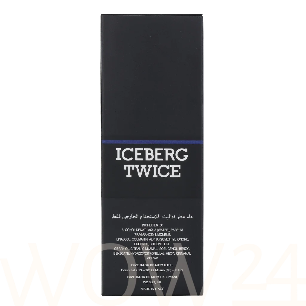 Iceberg Iceberg Twice Pour Homme Edt Spray 125 ml kvepalai Vyrams EDT
