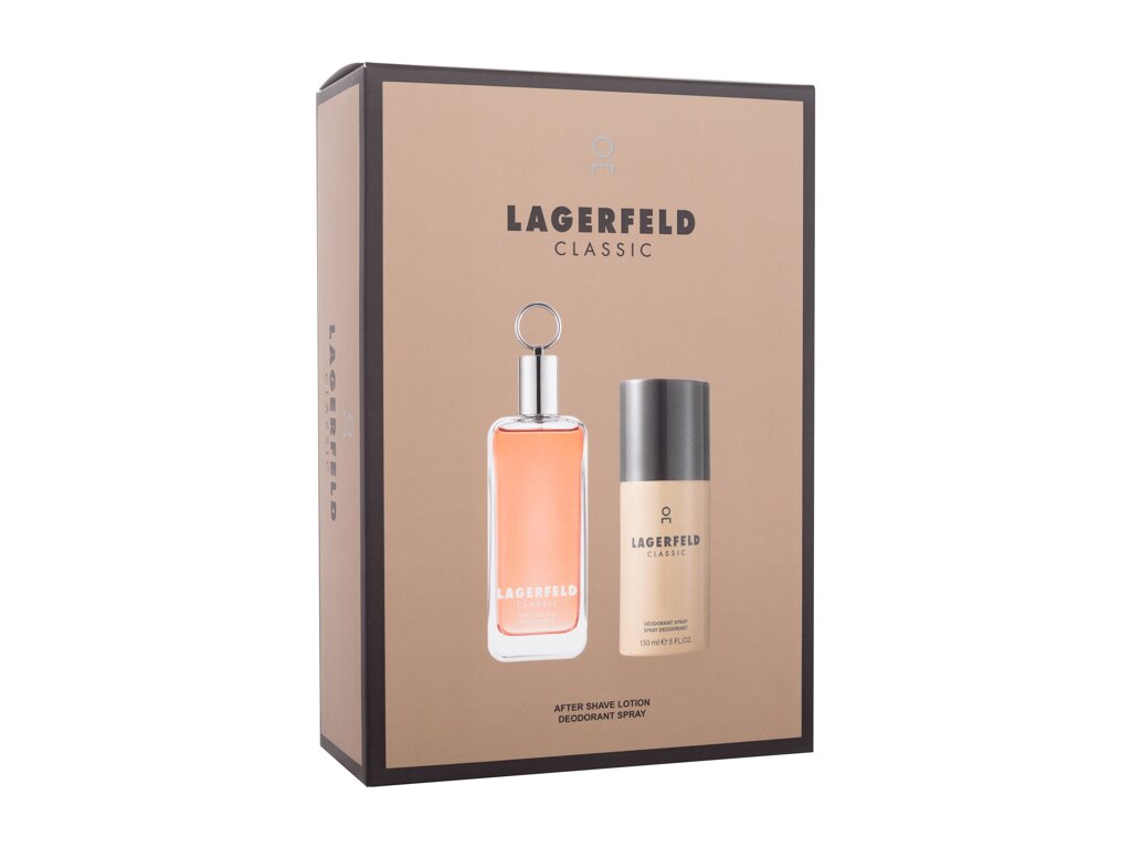 Karl Lagerfeld Classic 100ml Aftershave Water 100 ml + Deodorant 150 ml vanduo po skutimosi Rinkinys (Pažeista pakuotė)