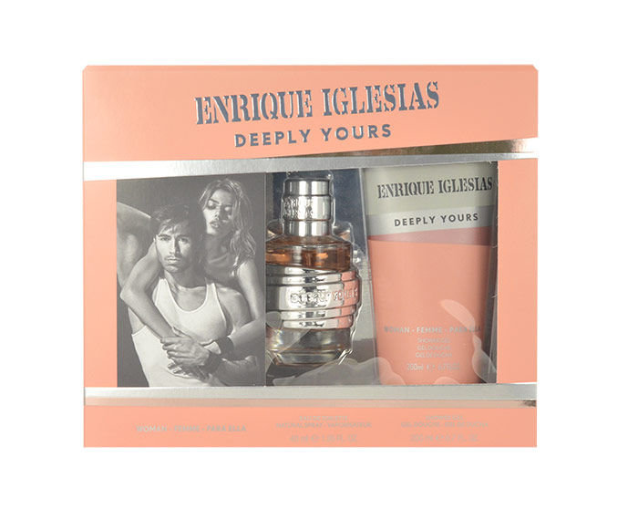 Enrique Iglesias Deeply Yours 40ml Edt 40ml + 200ml shower gel Kvepalai Moterims EDT Rinkinys