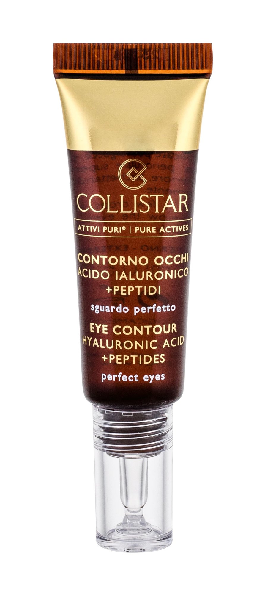 Collistar Pure Actives Eye Contour Hyaluronic Acid + Peptides 15ml paakių gelis