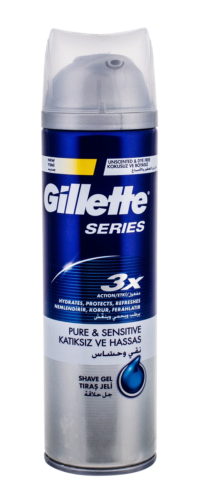 Gillette Series Pure & Sensitive 200ml skutimosi gelis