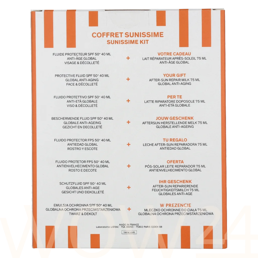 Lierac Paris Lierac Sunissime Protective SPF50+ Age Set 115 ml natūrali veido odos priežiūros priemonė