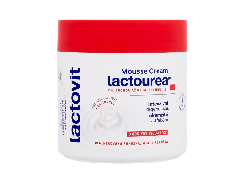 Lactovit LactoUrea Regenerating Mousse Cream 400ml kūno kremas