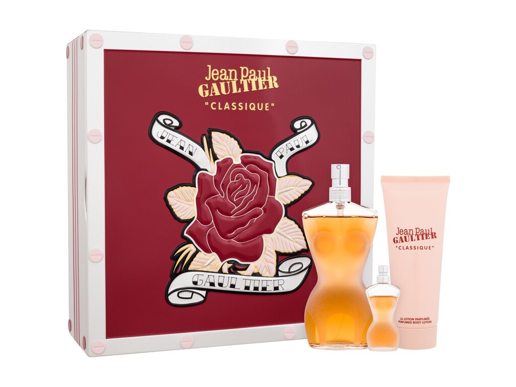 J.p. gaultier Classique Eau De Toilette 100 ml Edt 100 ml + Edt 6 ml + Body Lotion 75 ml Damaged box Set