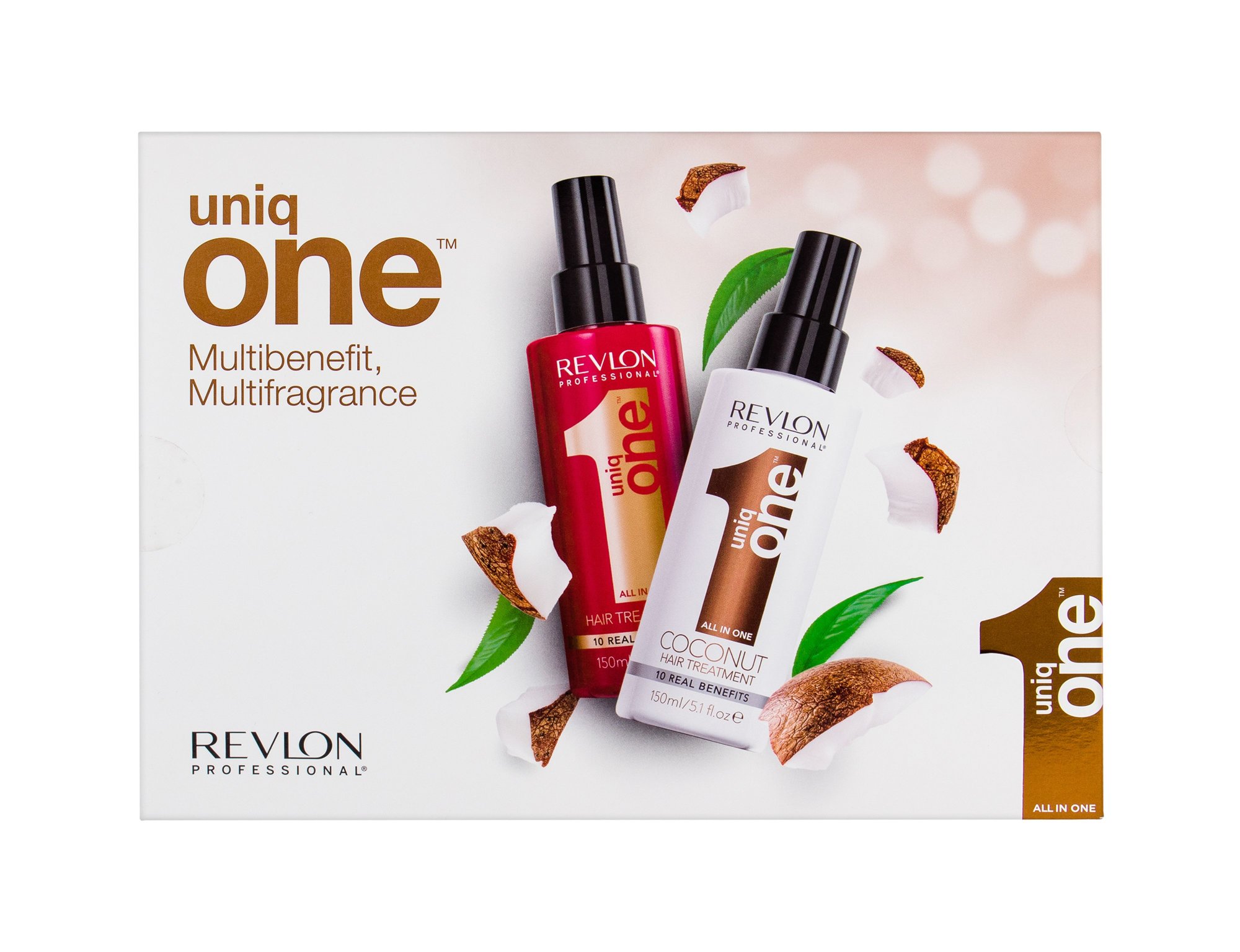 Revlon Professional Uniq One 150ml Leave-In Hairmask  150 ml + Leave-In Hairmask Coconut 150 ml paliekama priemonė plaukams Rinkinys