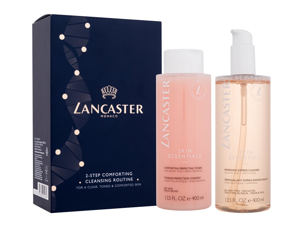 Lancaster Skin Essentials 2-Step Comforting Cleansing Routine valomasis vanduo veidui