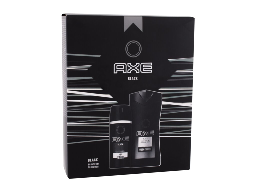 Axe Black 250ml Shower Gel 250 ml + Deodorant 150 ml dušo želė Rinkinys (Pažeista pakuotė)