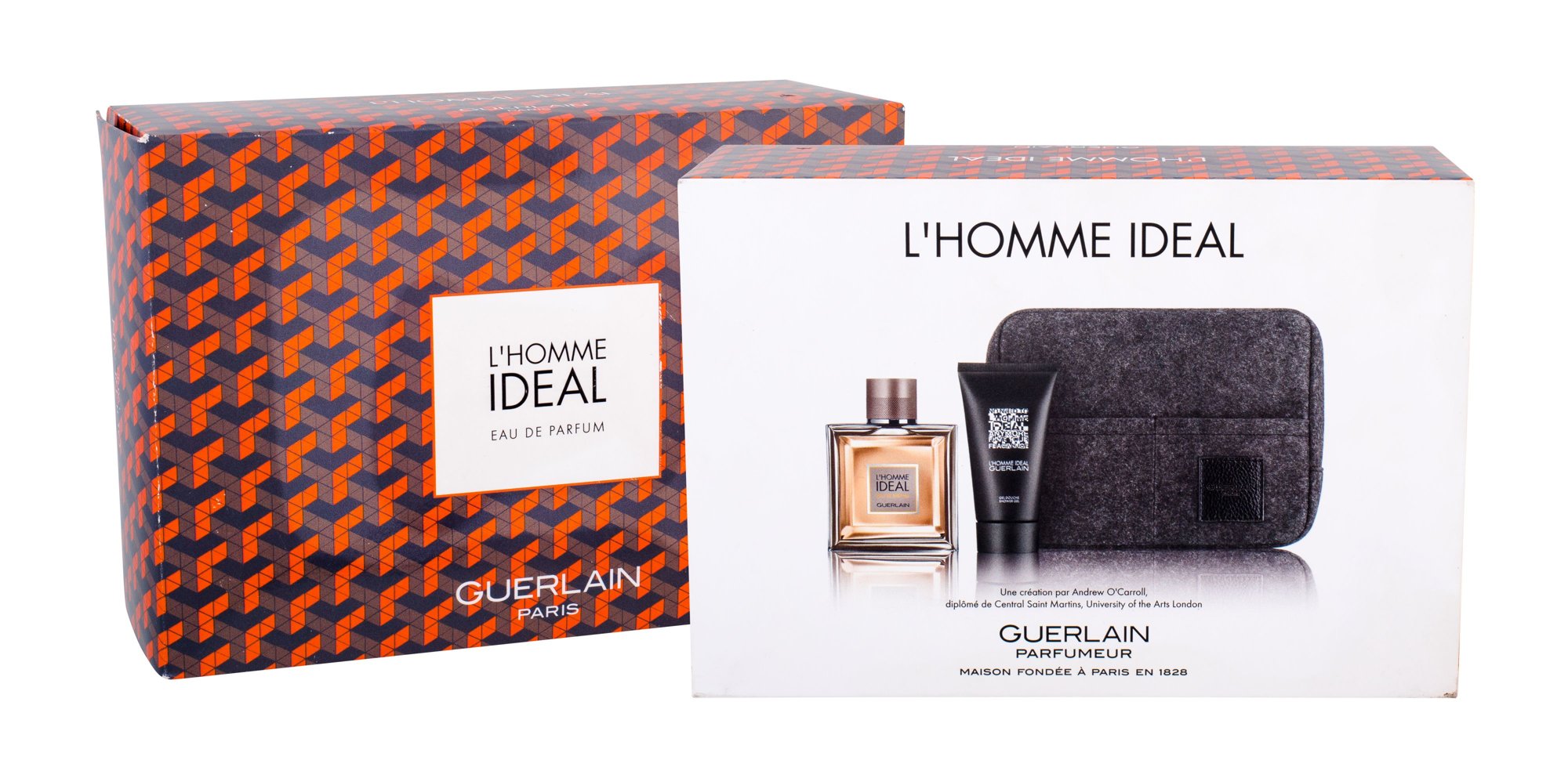 Guerlain L´Homme Ideal 100ml Edp 100 ml + Shower Gel 75 ml + Cosmetic Bag Kvepalai Vyrams EDP Rinkinys (Pažeista pakuotė)
