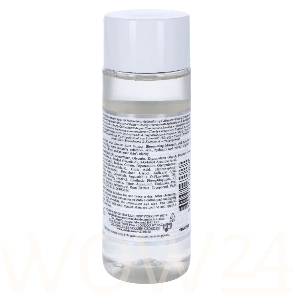 Kiehl's Kiehl's Clearly Corrective Brighten.&Sooth. Treatment Water 200 ml natūrali veido odos priežiūros priemonė