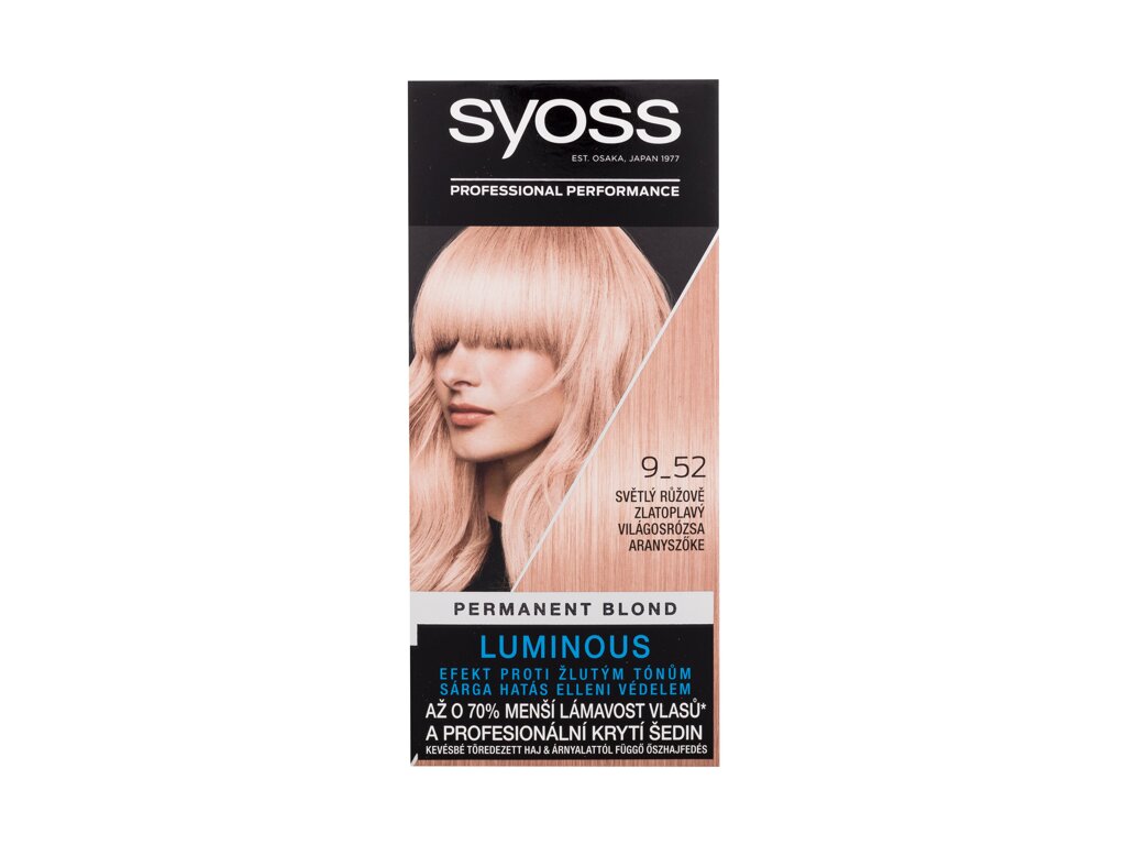 Syoss Permanent Coloration Permanent Blond 50ml moteriška plaukų priemonė (Pažeista pakuotė)