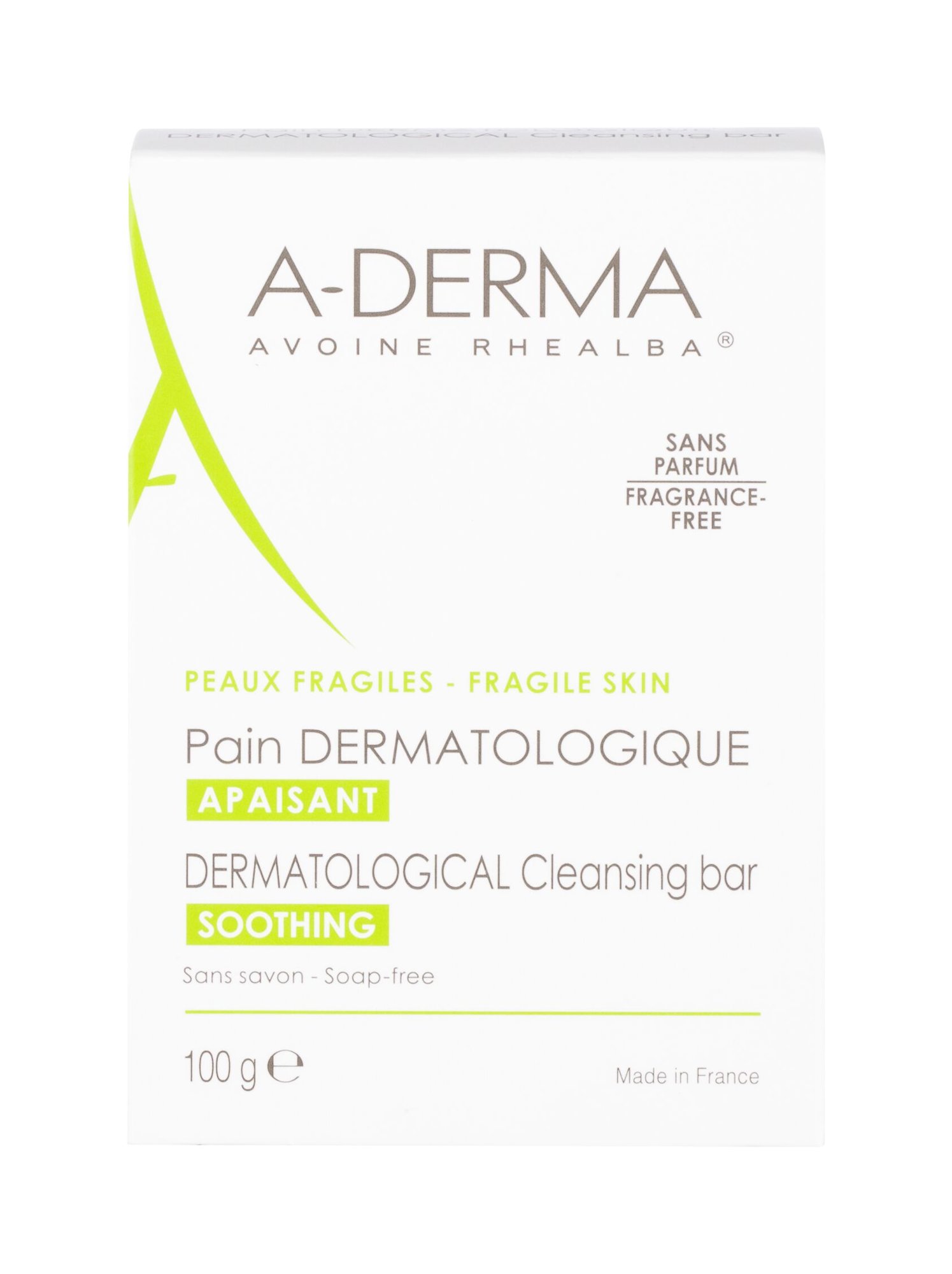 A-Derma Les Indispensables Dermatological Cleansing Bar muilas
