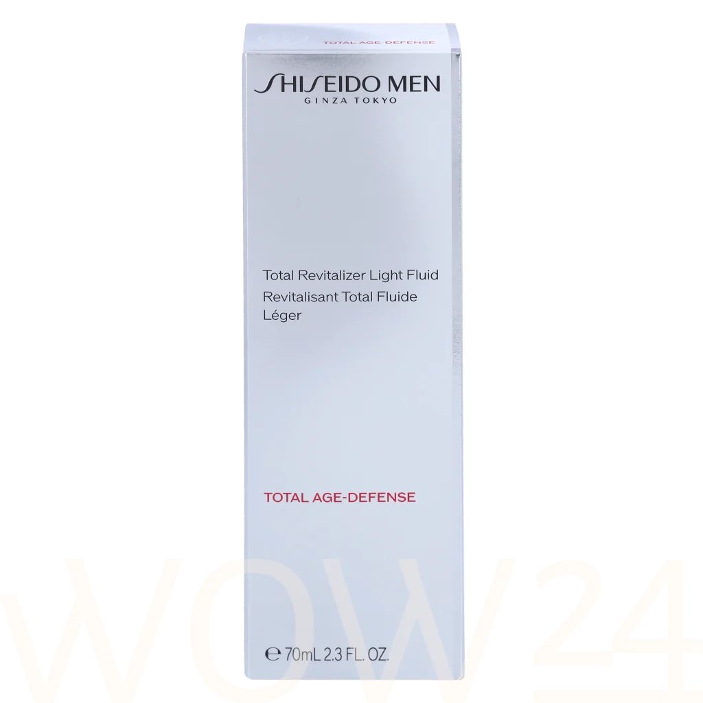Shiseido Shiseido Men Total Age Defense Revitalizer Light Fluid natūrali veido odos priežiūros priemonė