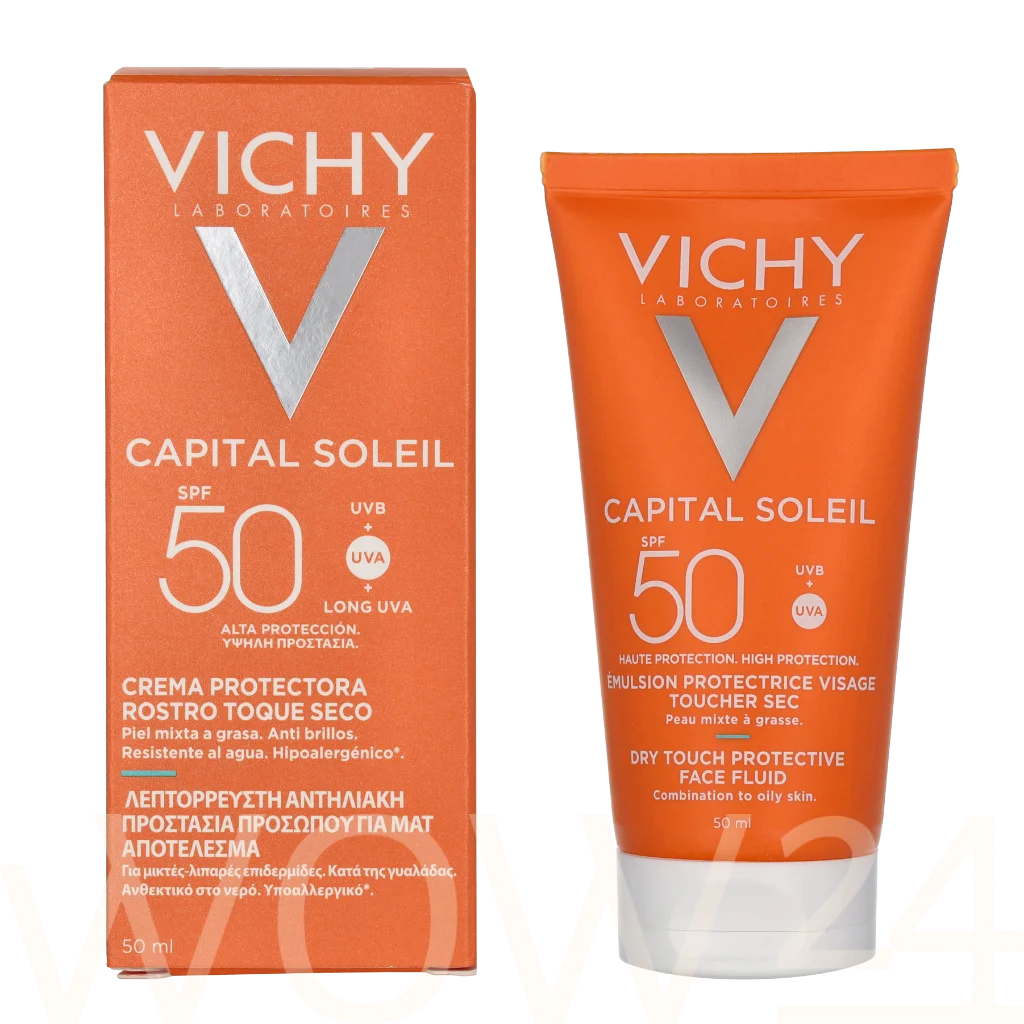 Vichy Vichy Ideal Soleil SPF50 Face Emulsion Dry Touch 50 ml veido apsauga