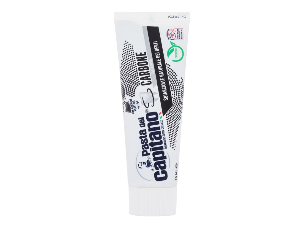 Pasta Del Capitano Charcoal 75ml dantų pasta (Pažeista pakuotė)