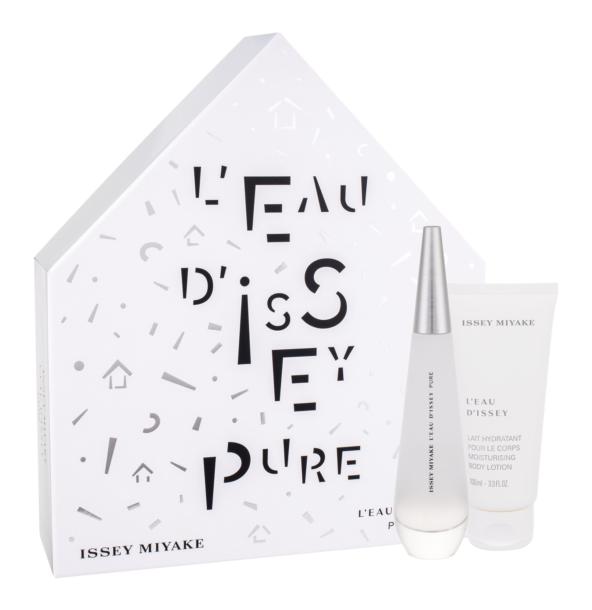 Issey Miyake L´Eau D´Issey Pure 50ml Edt 50 ml + Body Lotion 100 ml Kvepalai Moterims EDT Rinkinys