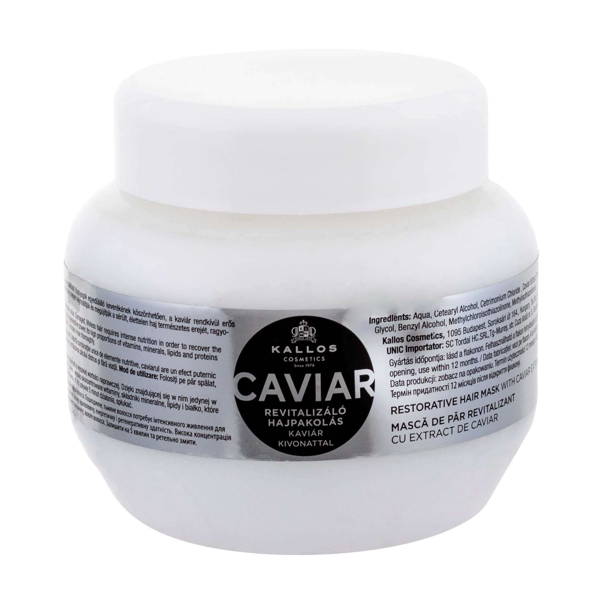 Kallos Cosmetics Caviar plaukų kaukė
