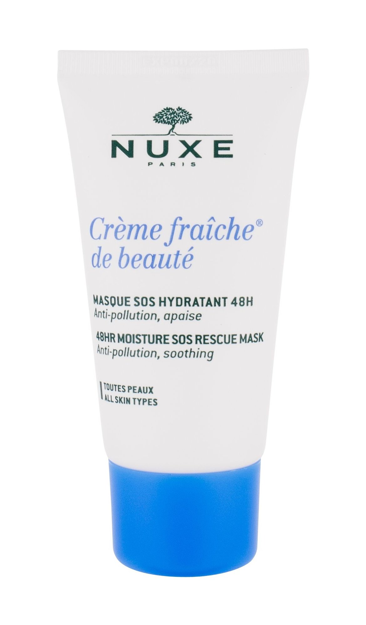 Nuxe Creme Fraiche de Beauté 48HR Moisture SOS Rescue Mask 50ml Veido kaukė (Pažeista pakuotė)