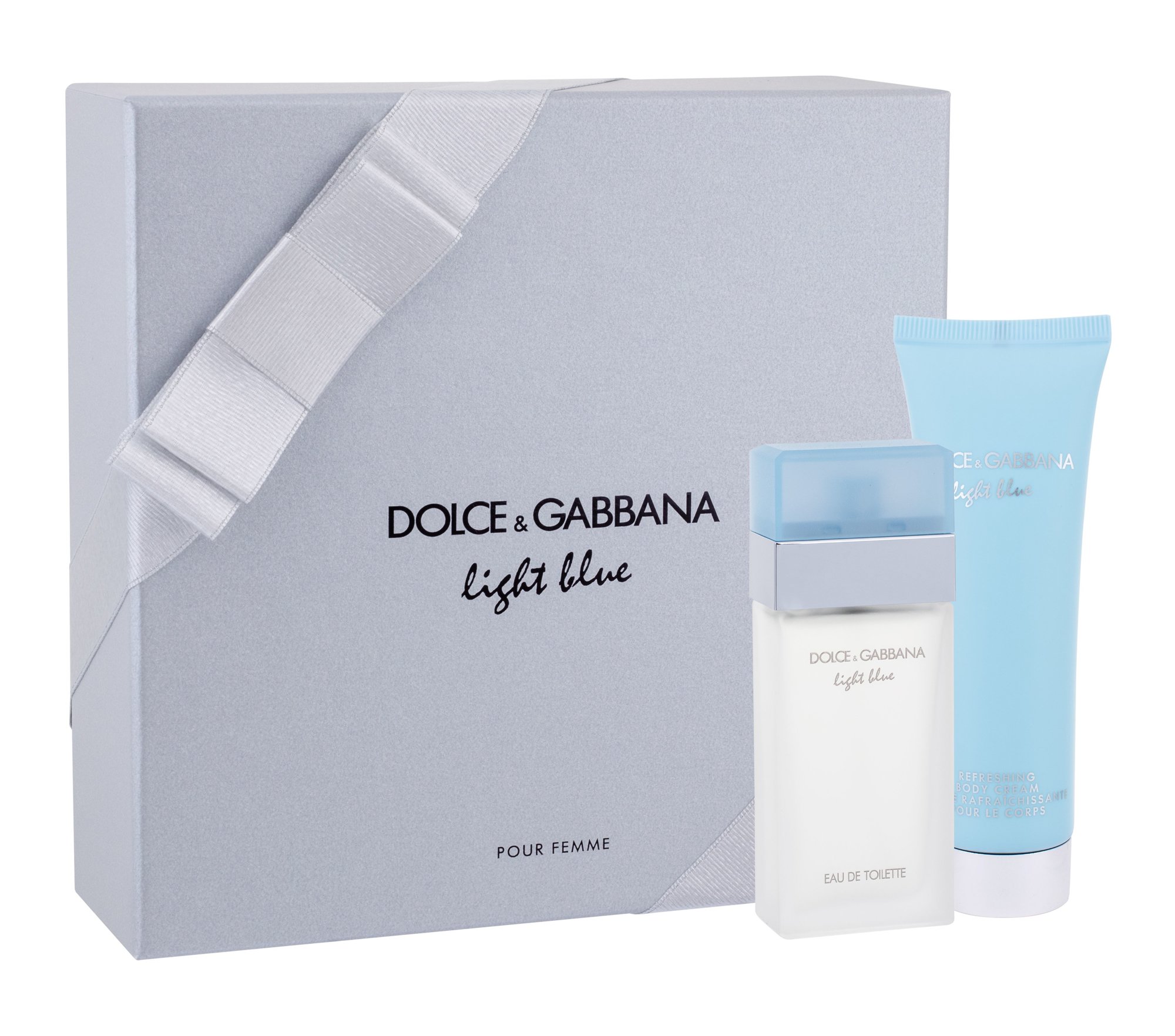 Dolce&Gabbana Light Blue 25ml Edt 25 ml+ Body Cream 50 ml Kvepalai Moterims EDT Rinkinys (Pažeista pakuotė)