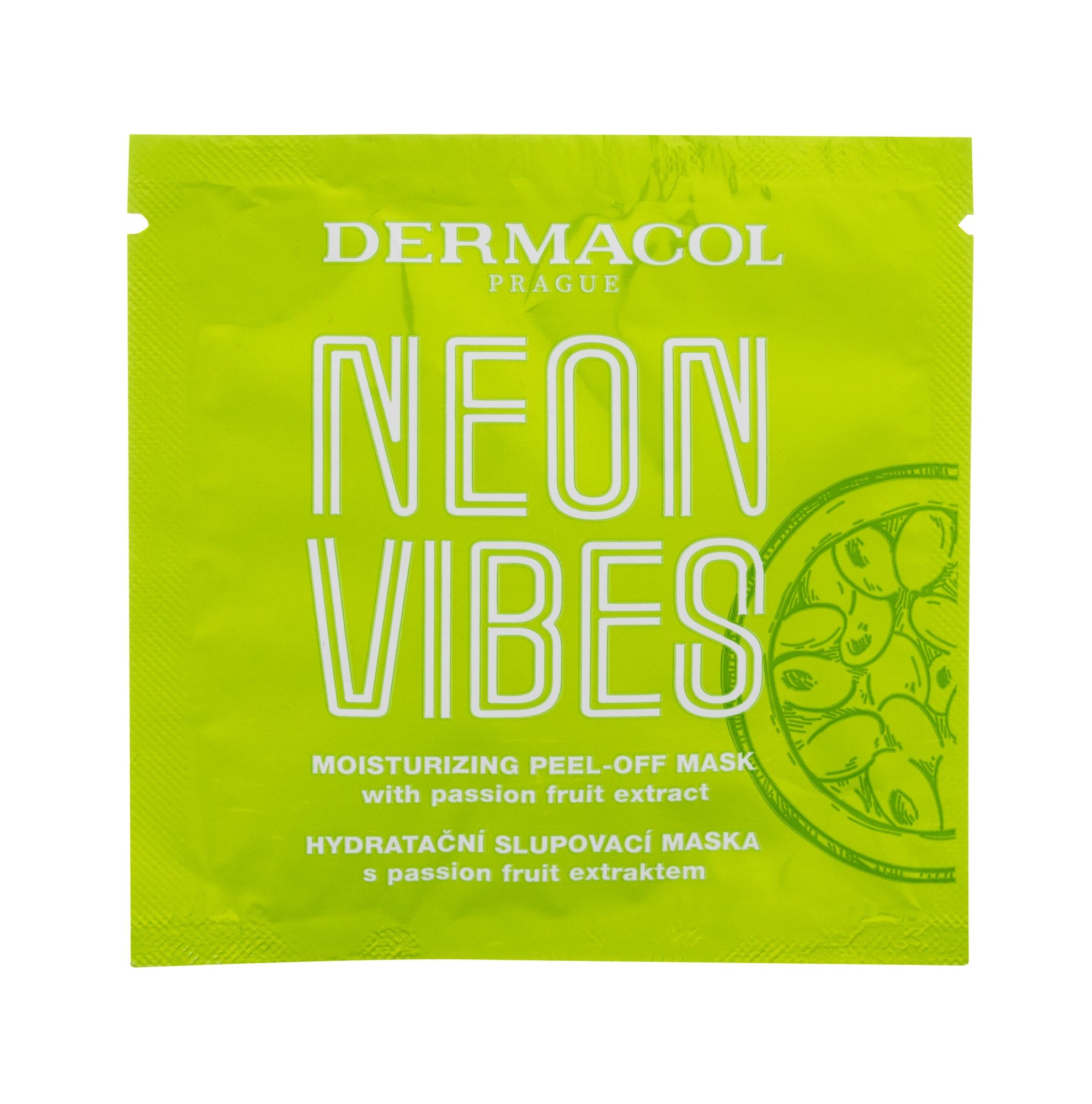 Dermacol Neon Vibes Moisturizing Peel-Off Mask Veido kaukė