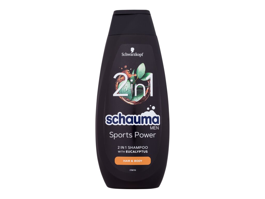 Schwarzkopf  Schauma Men Sports Power 2In1 Shampoo šampūnas