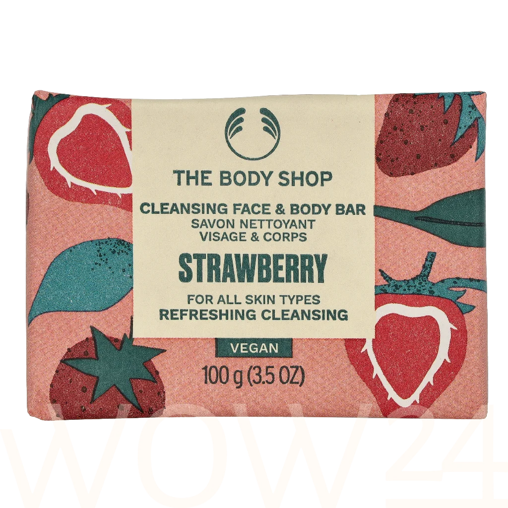 The Body Shop The Body Shop Strawberry Cleansing Face & Body Bar Vonios ir du&scaron;o priemonė Moterims