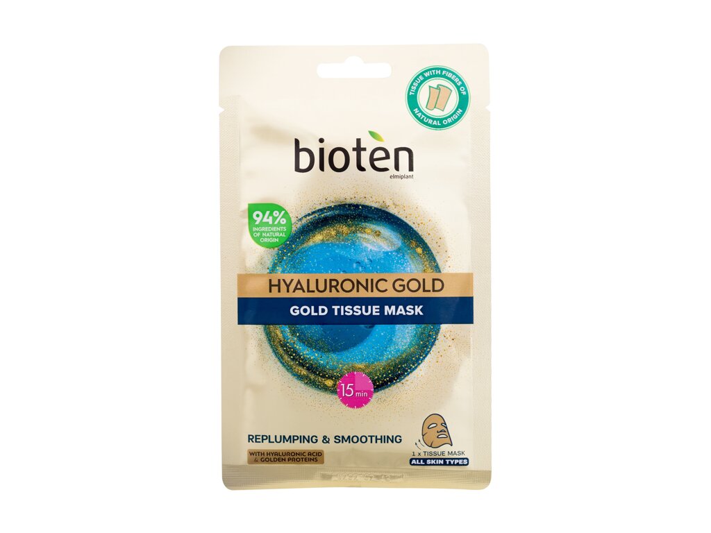 bioten Hyaluronic Gold Tissue Mask Veido kaukė