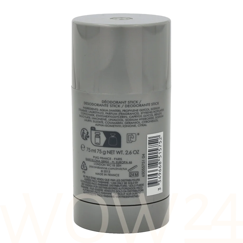 Paco Rabanne Paco Rabanne Invictus Deo Stick 75 ml dezodorantas