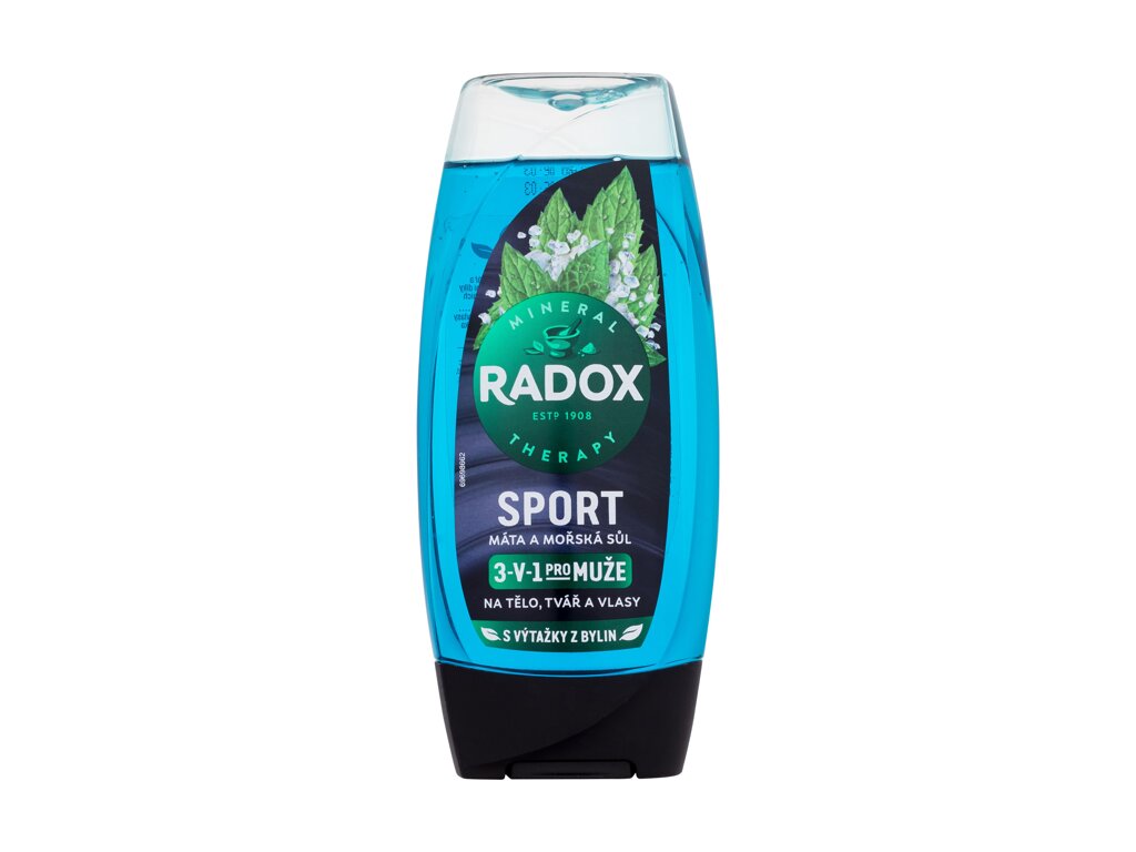 Radox Sport Mint And Sea Salt 3-in-1 Shower Gel dušo želė