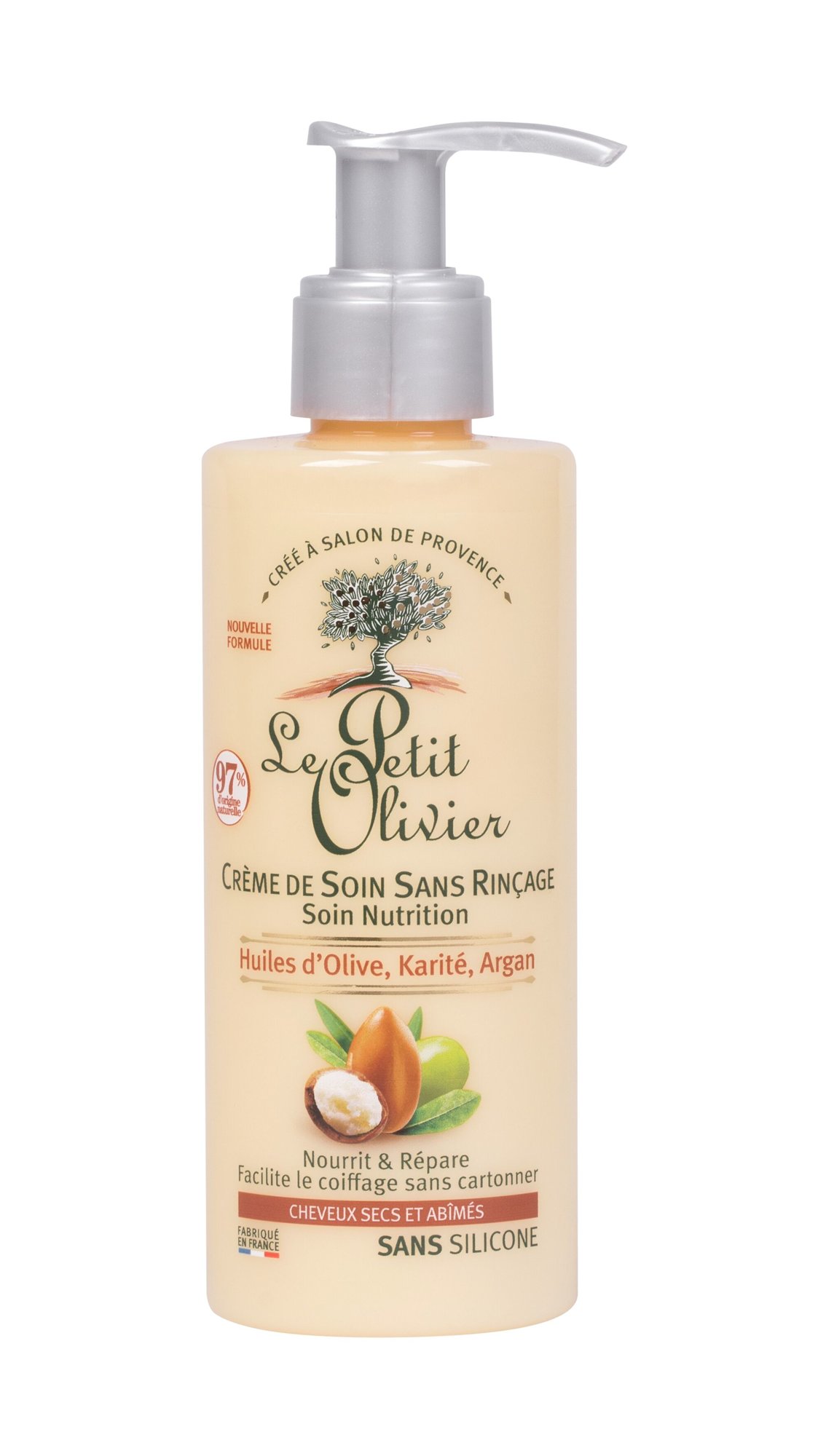 Le Petit Olivier Olive, Shea, Argan Oils No Rinse Hair Cream plaukų kremas