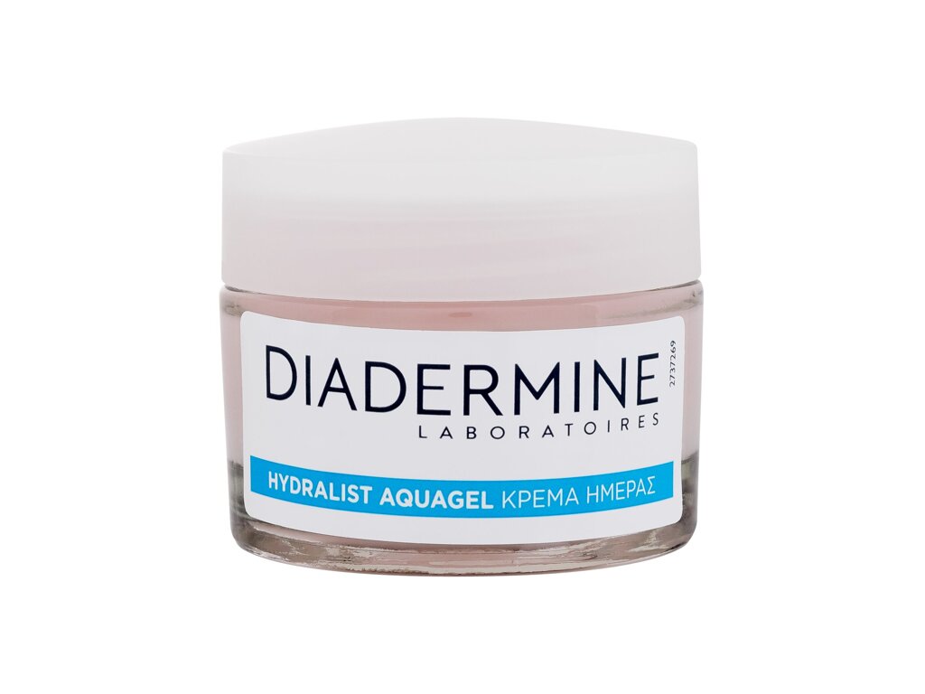 Diadermine Hydralist Hydrating Aqua Gel 50ml veido gelis (Pažeista pakuotė)