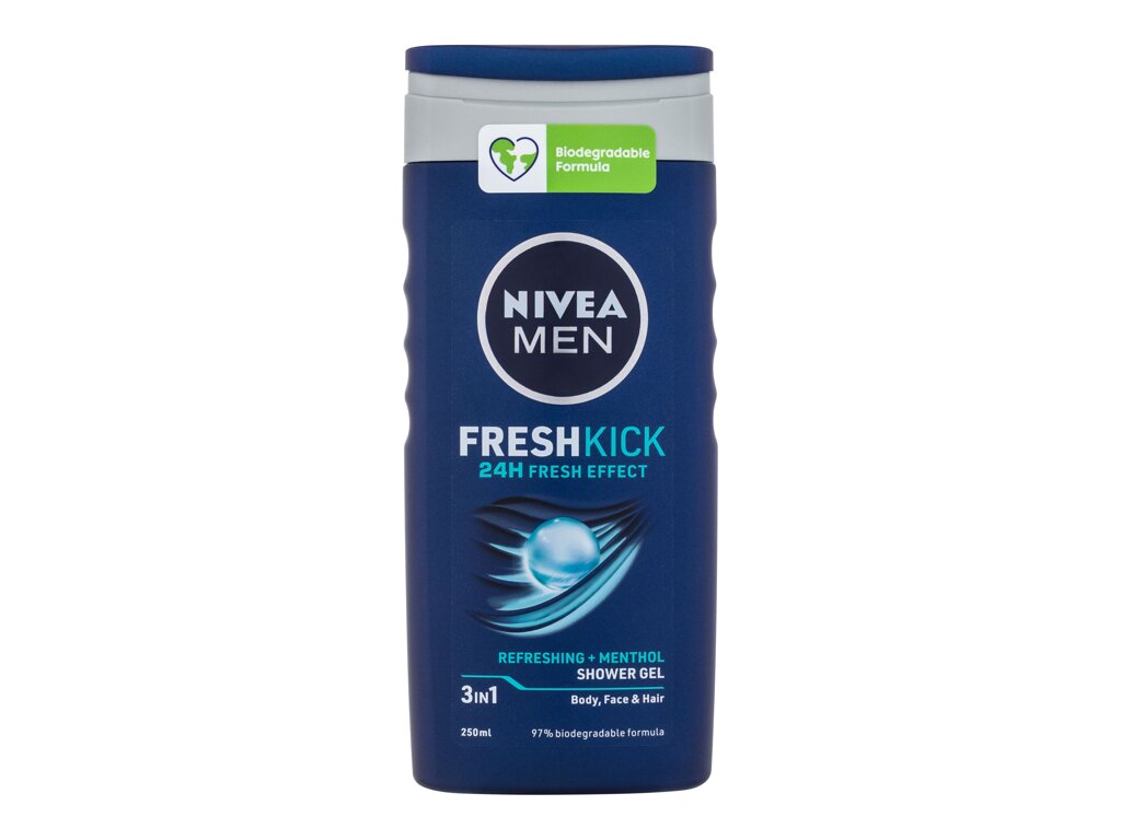 Nivea Men Fresh Kick Shower Gel Du&scaron;o gelis 250 ml Damaged box