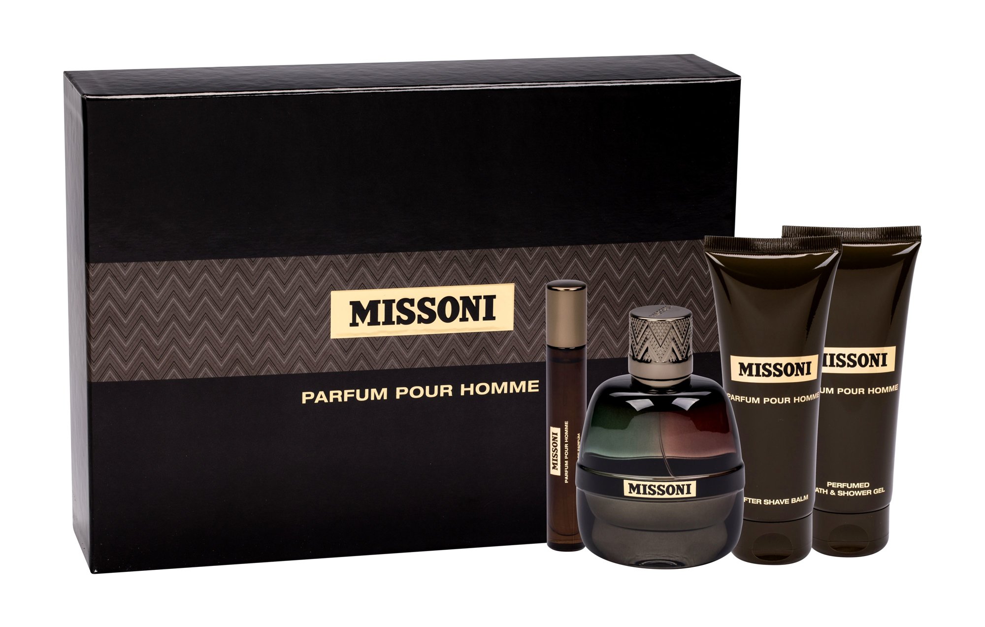Missoni Parfum Pour Homme 100ml Edp 100 ml + Aftershave Balm 100 ml + Shower Gel 100 ml + Edp 10 ml Kvepalai Vyrams EDP Rinkinys