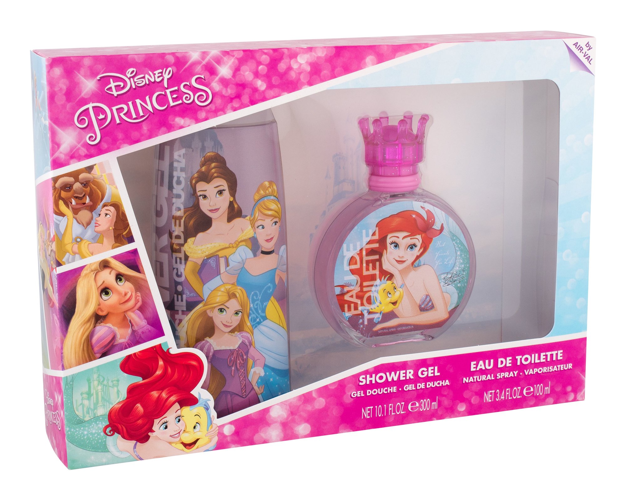Disney Princess Ariel 100ml Edt 100 ml + Shower Gel 300 ml Kvepalai Vaikams EDT Rinkinys (Pažeista pakuotė)
